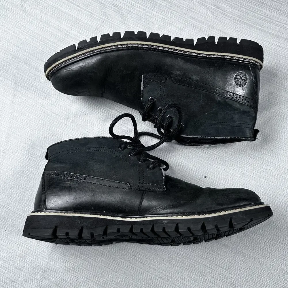 Timberland Britton Hill Men's Size 11 Black Leather Chukka Boots A1MDY